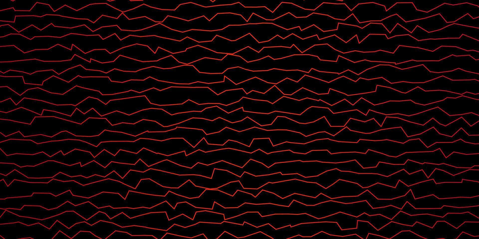 patrón de vector rojo oscuro con líneas.