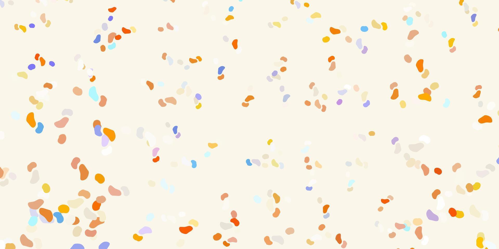 Light blue, yellow vector texture with memphis shapes.