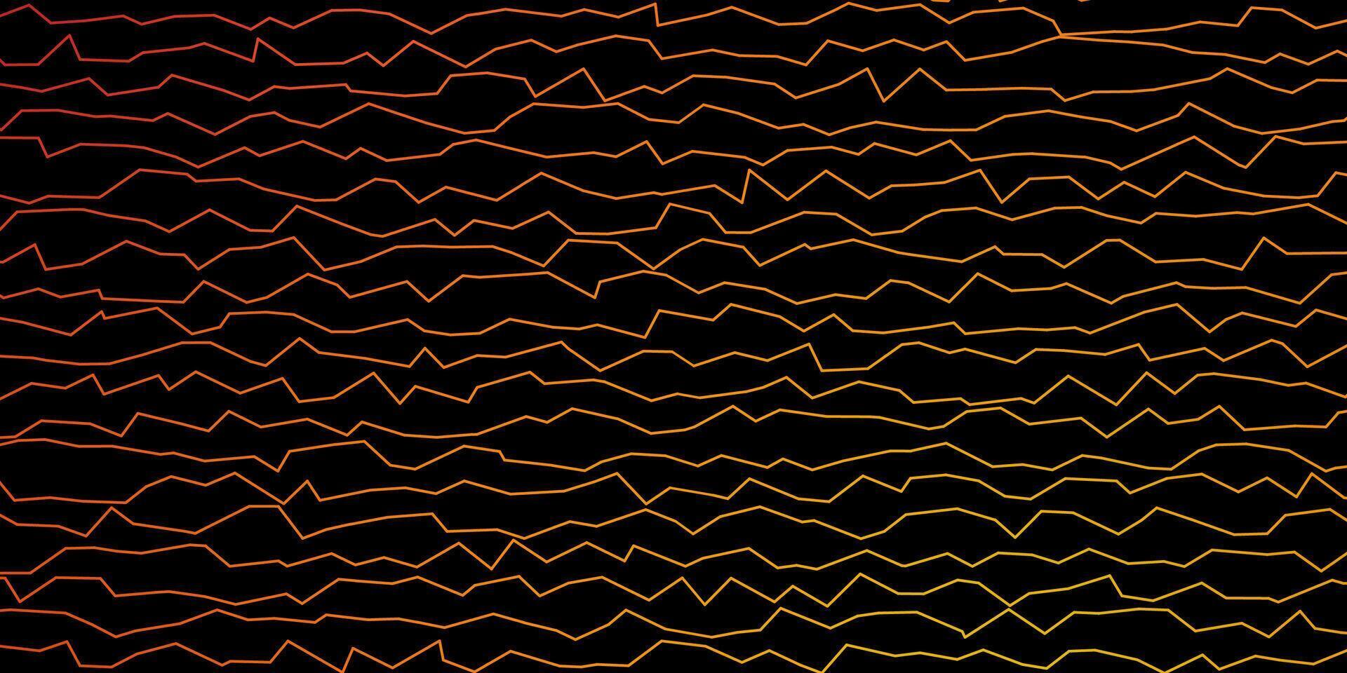 Dark Red, Yellow vector template with wry lines.