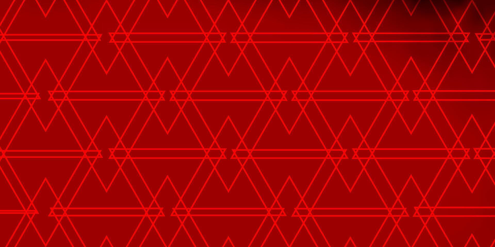 Dark Red vector texture with triangular style.