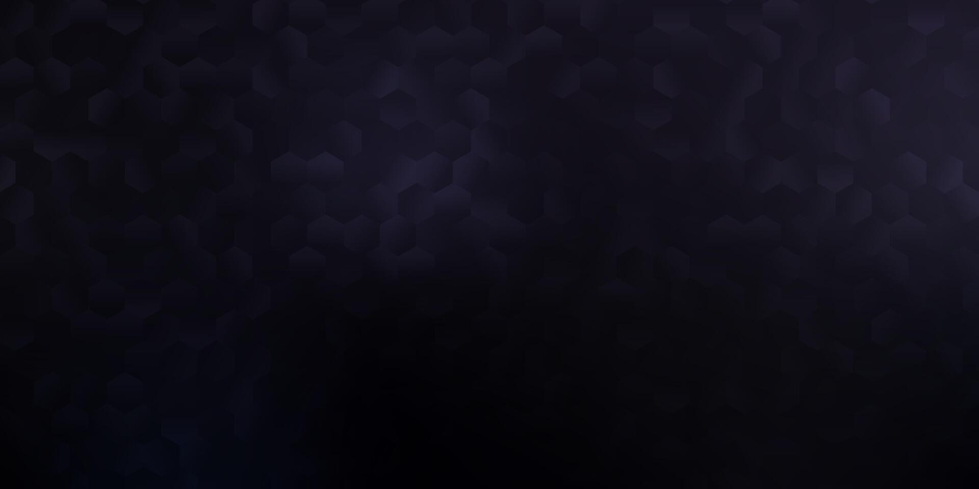 Dark gray vector layout with shapes of hexagons.