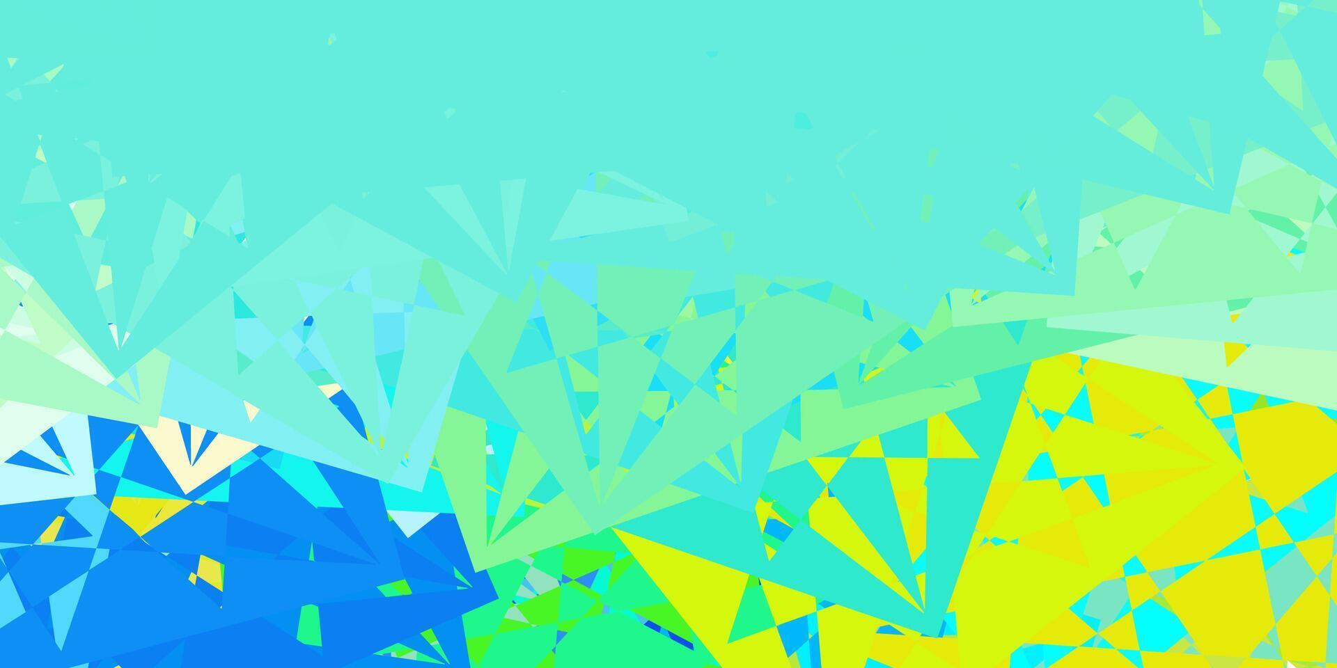 Light Blue, Yellow vector texture with random triangles.