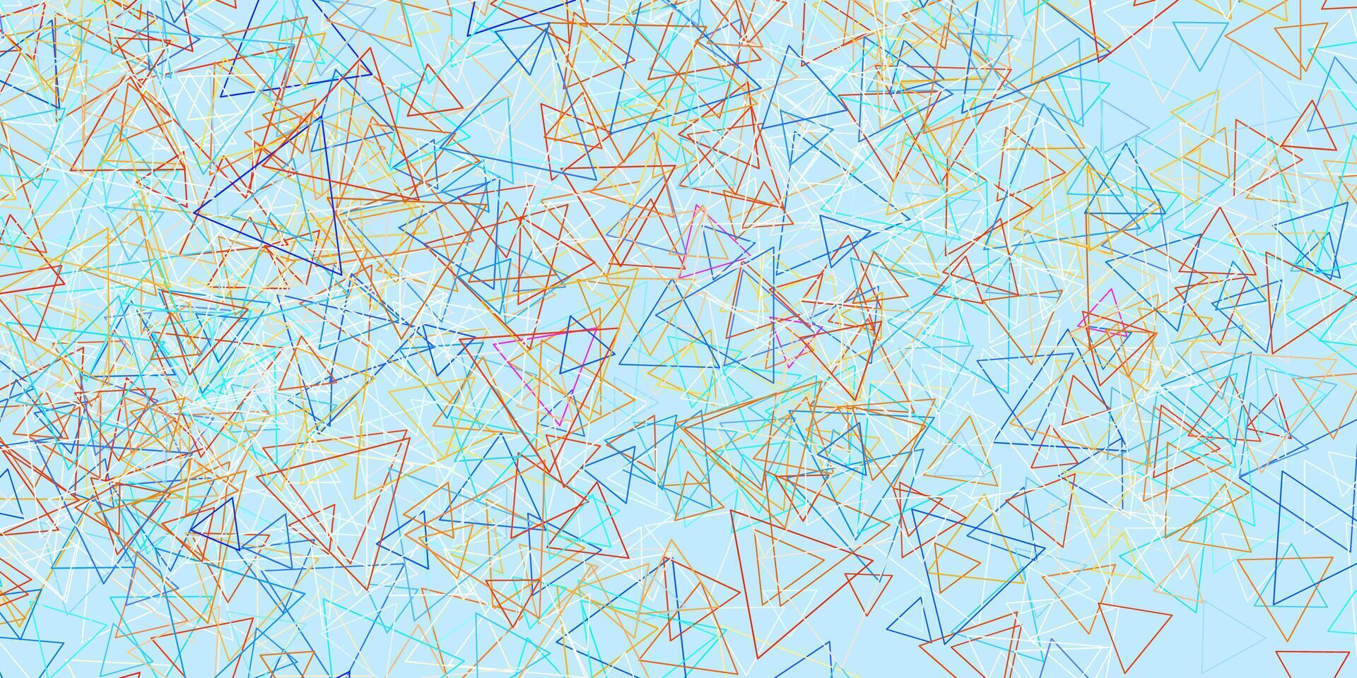 Light Blue, Yellow vector texture with random triangles.