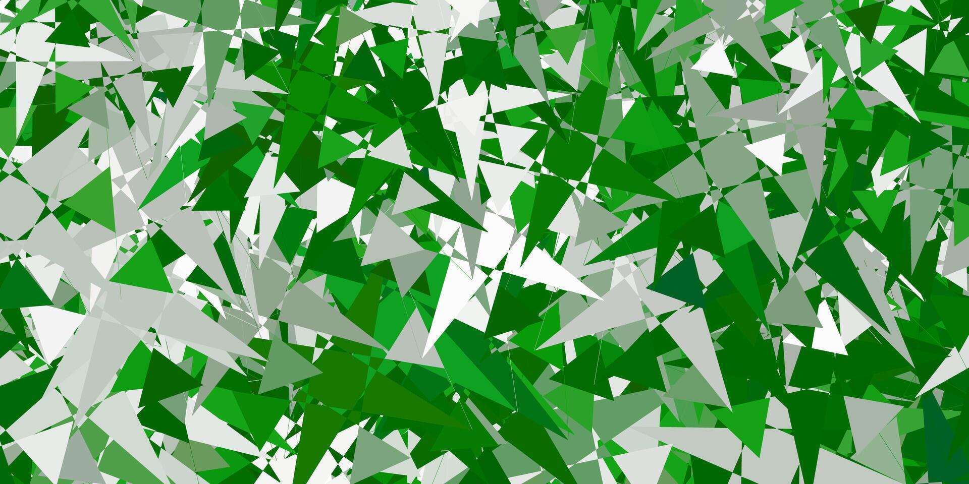 Light Green vector background with polygonal forms.