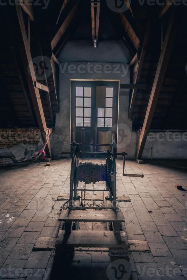 Old abandoned barn somewhere in The Netherlands. photo