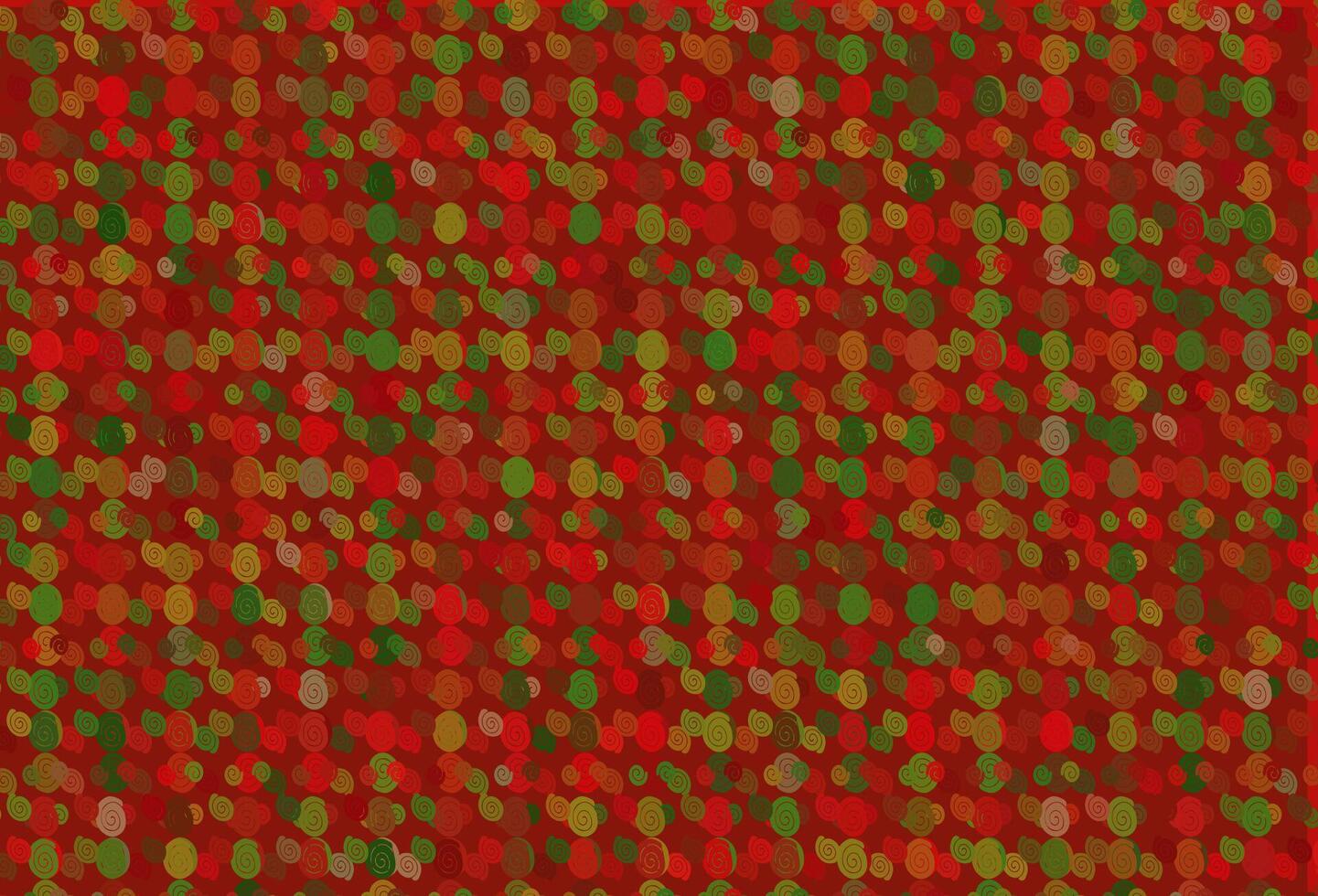 Light Green, Red vector pattern with bubble shapes.