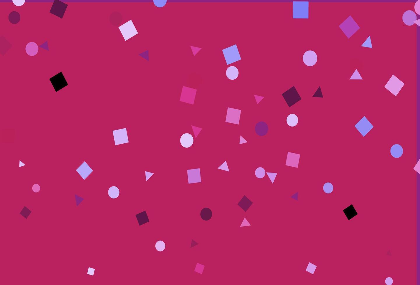 Light Pink, Blue vector backdrop with lines, circles, rhombus.