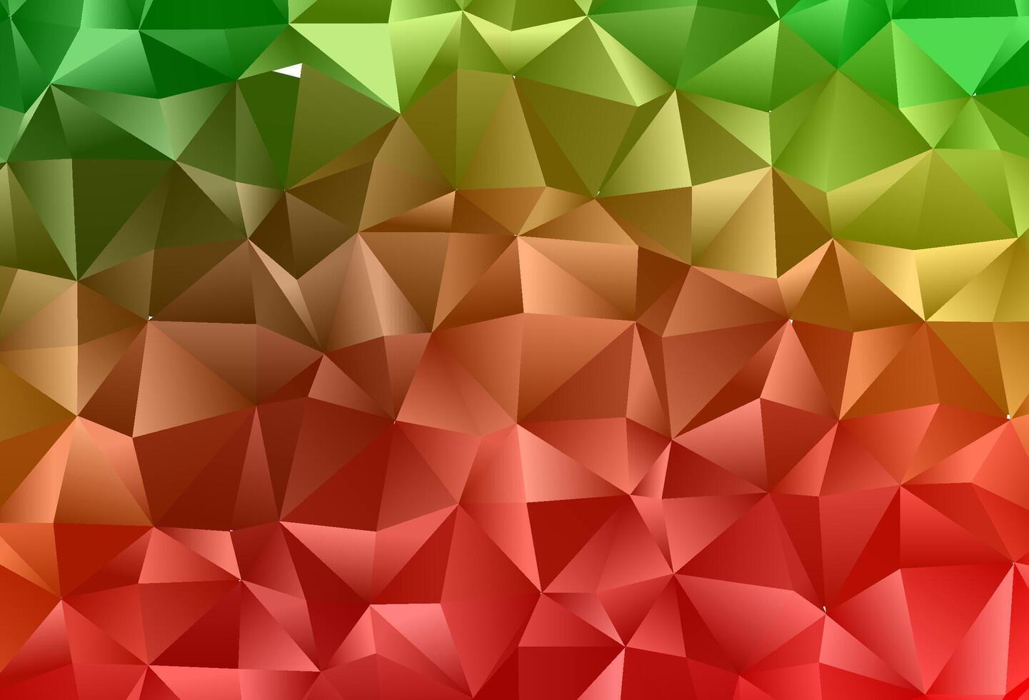 Telón de fondo de mosaico abstracto de vector verde claro, rojo.