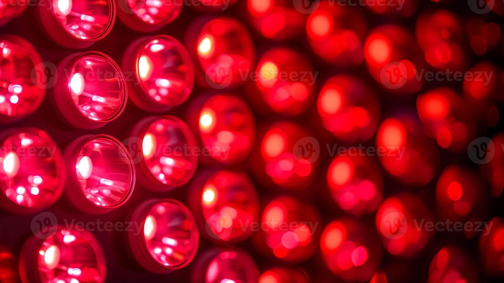 AI generated Abstract red bokeh background with defocused lights, ideal for Valentines Day or Christmas concepts with copy space for text photo