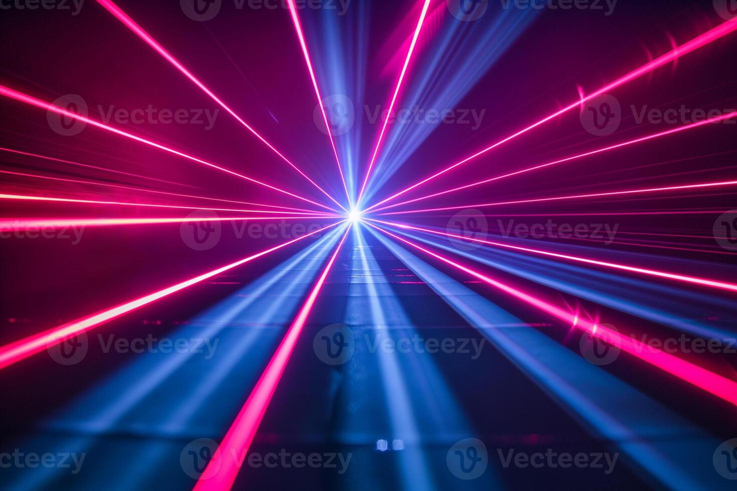 AI generated Vibrant Cyber Glow, Futuristic Laser Lights photo