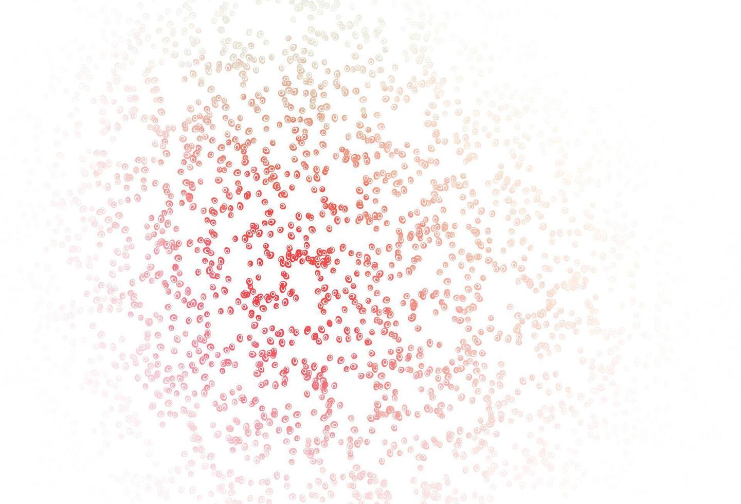 patrón de vector verde claro, rojo con esferas.
