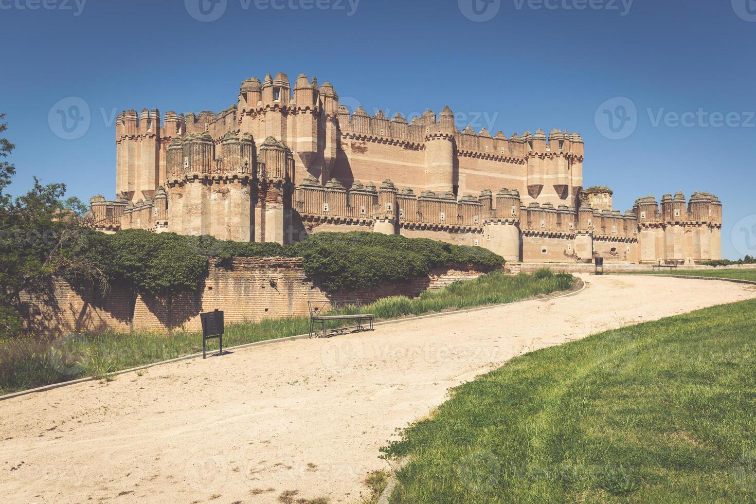 Coca Castle Castillo de Coca is a fortification constructed in the 15th century and is located in Coca, in Segovia province, Castilla y Leon, Spain photo