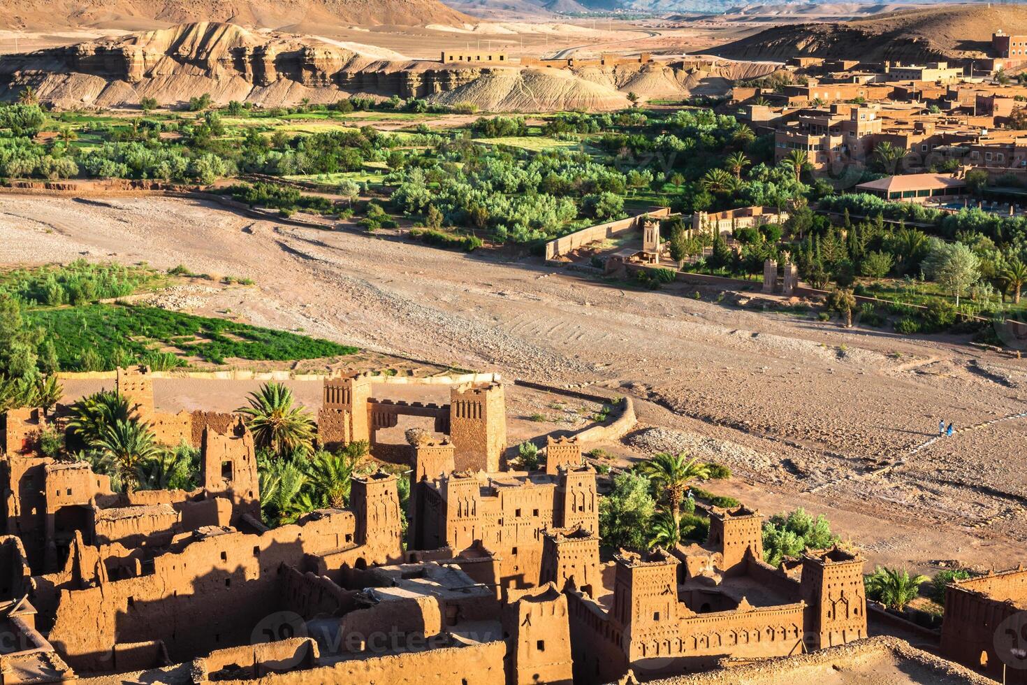 View of Ait Benhaddou Kasbah, Ait Ben Haddou, Ouarzazate, Morocco photo