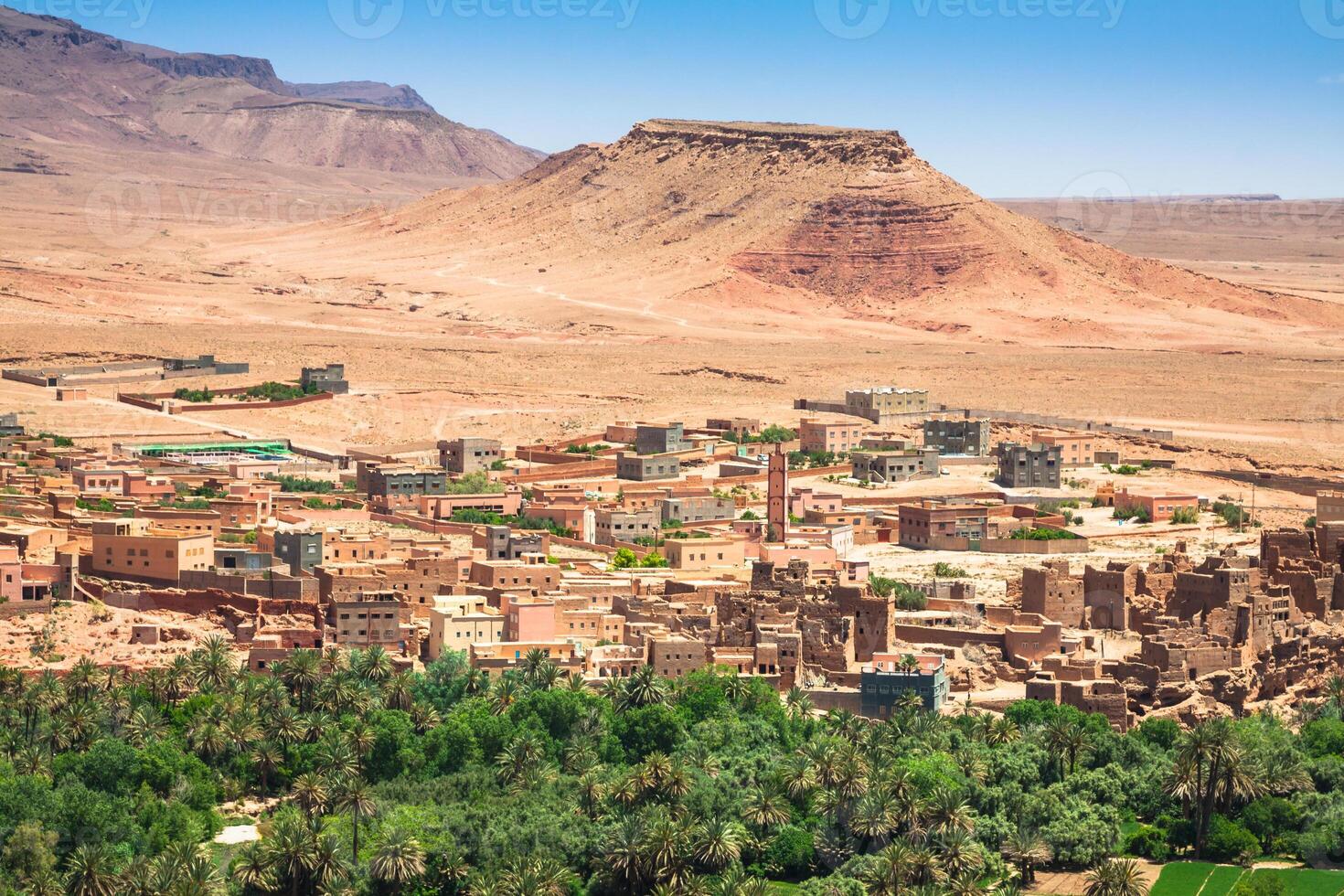 Town and oasis of Tinerhir, Morocco photo