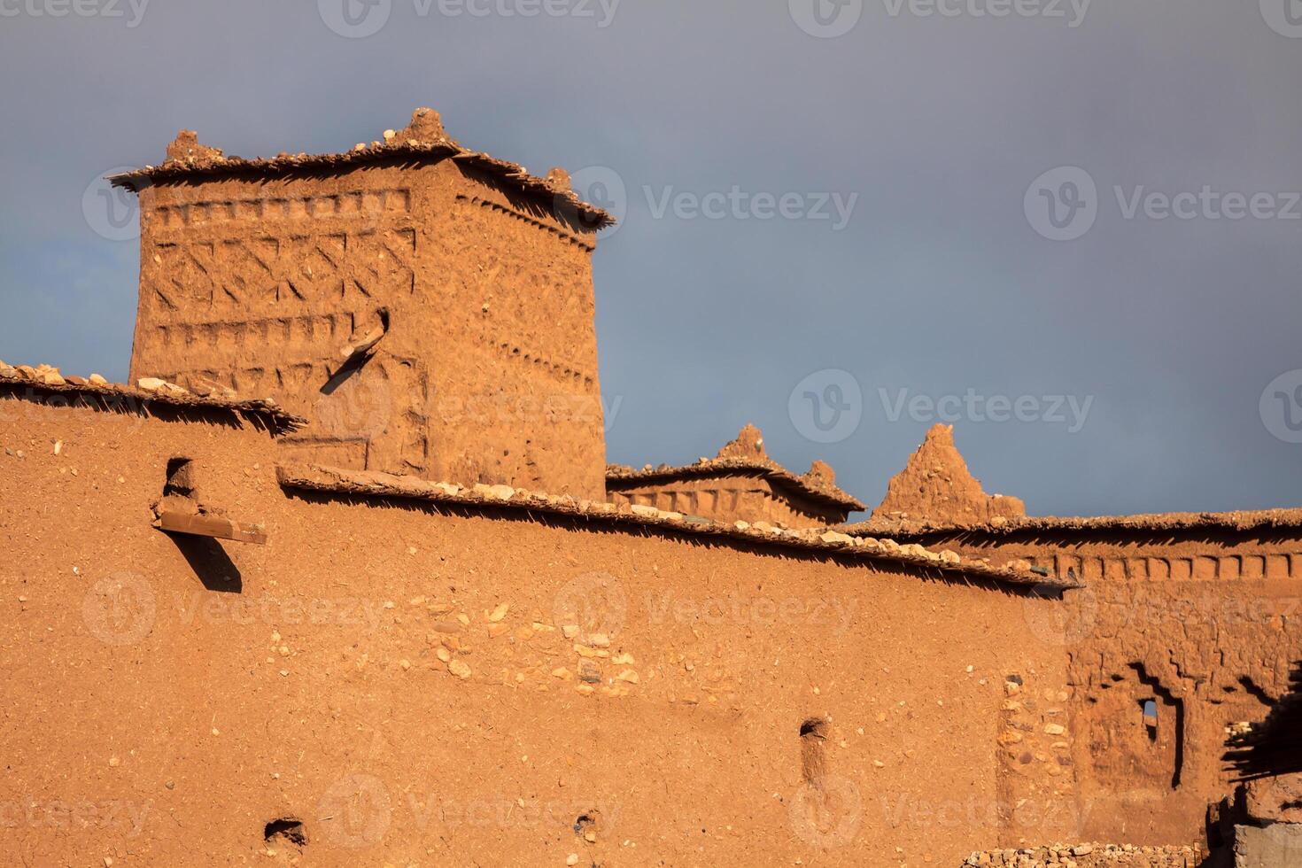 Part of the Castle of Ait Benhaddou, a fortified city, the former caravan way from Sahara to Marrakech. UNESCO World Heritage, Morocco photo