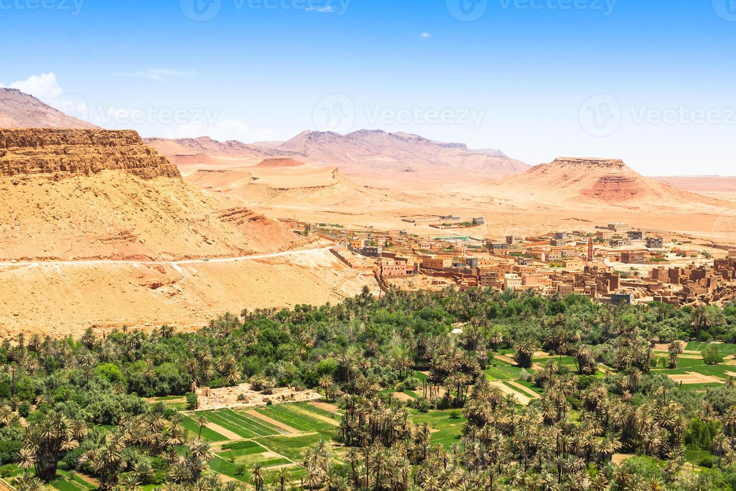 Town and oasis of Tinerhir, Morocco photo