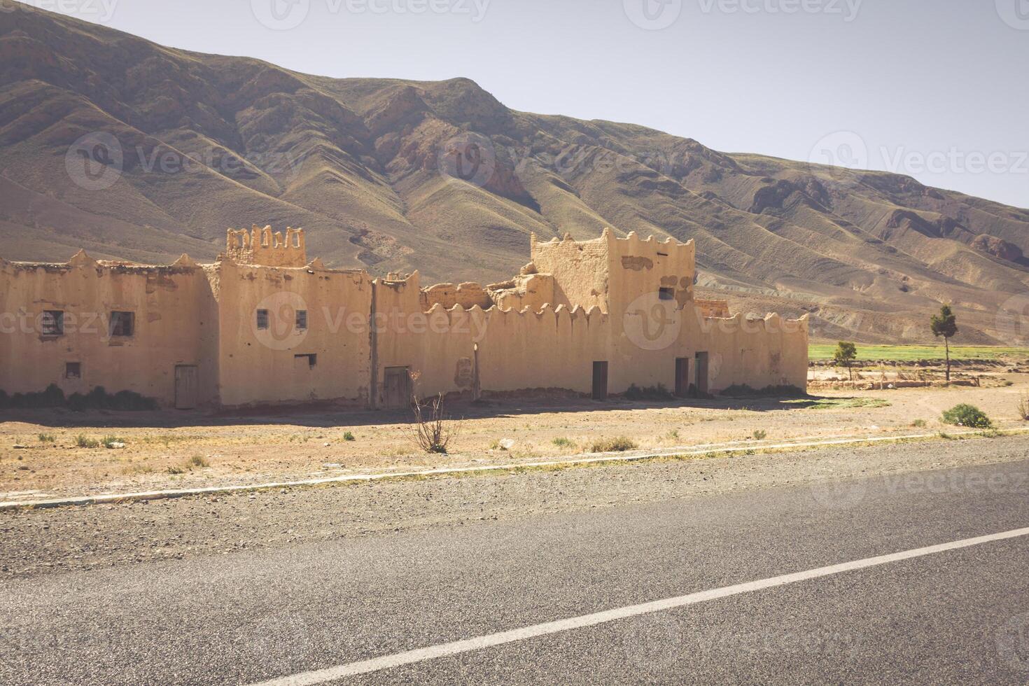 pueblo en el ouarzazate, Marruecos, África foto