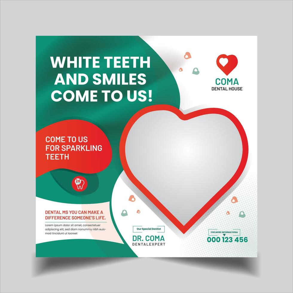 Dental Flyer Template vector