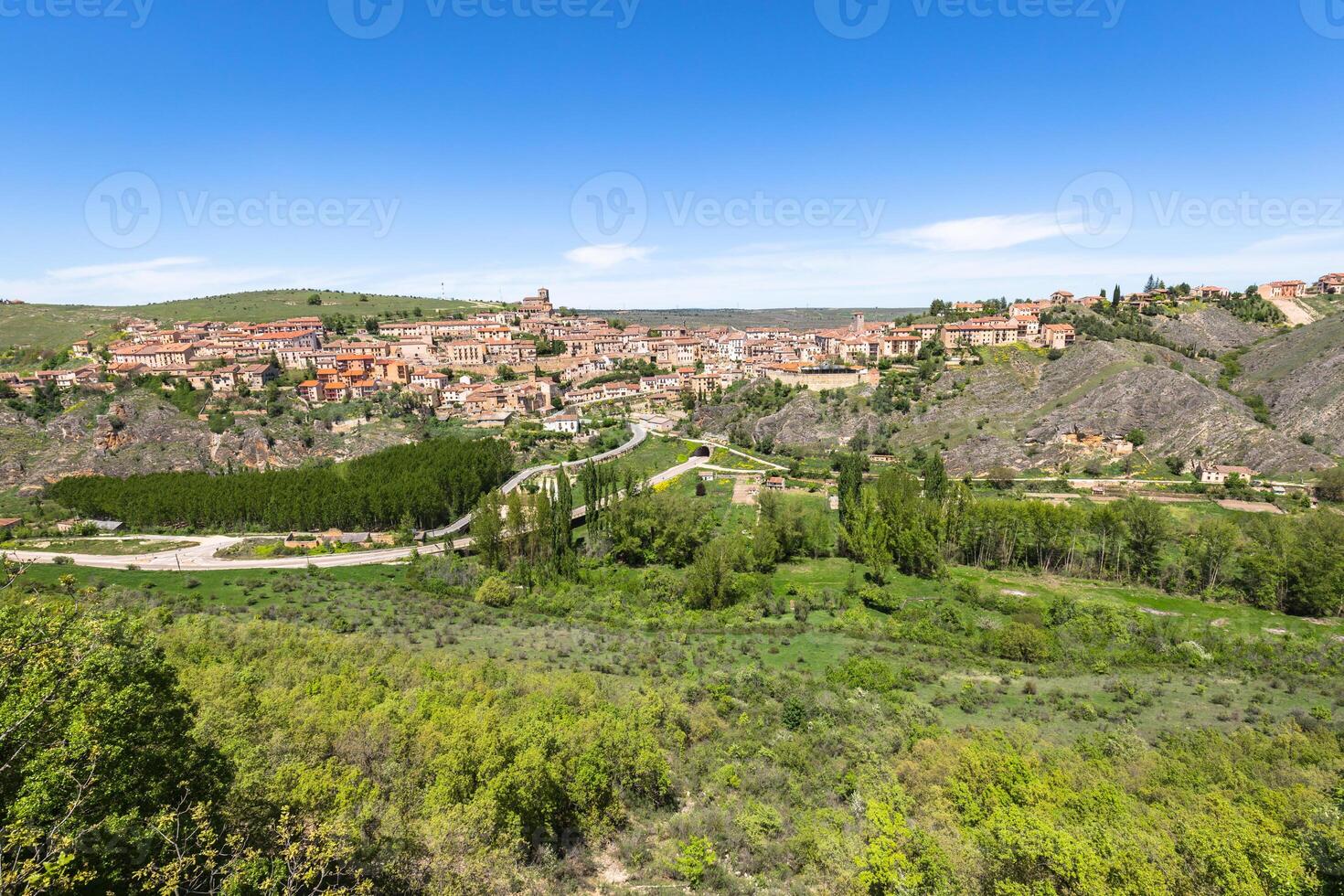 visión de conjunto de sepulveda, en el provincia de segovia, España foto