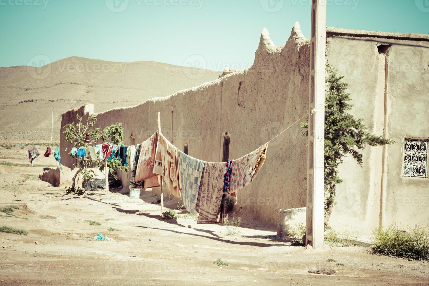 pueblo en el ouarzazate, Marruecos, África foto