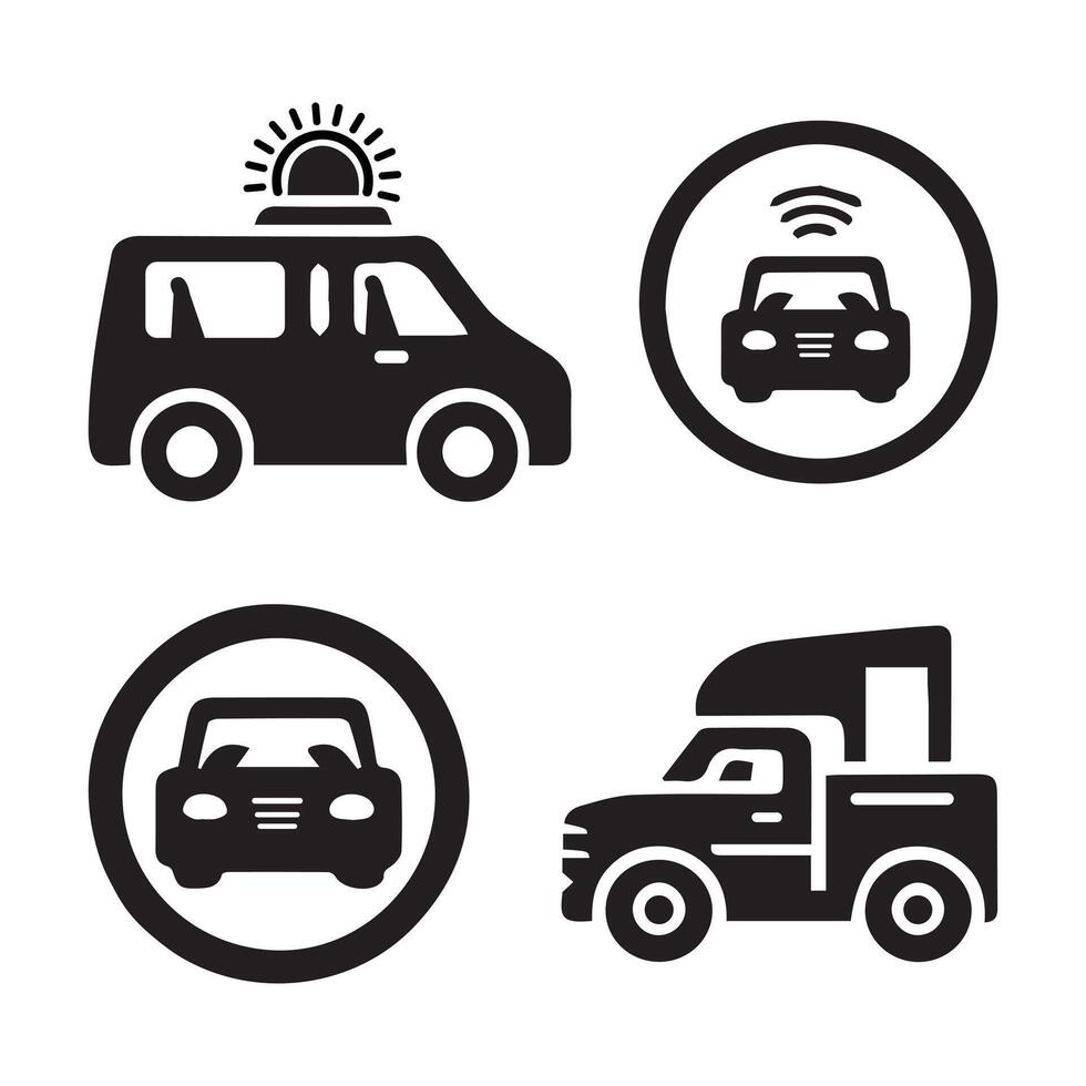 tráfico coche diseño icono vector ilustrador