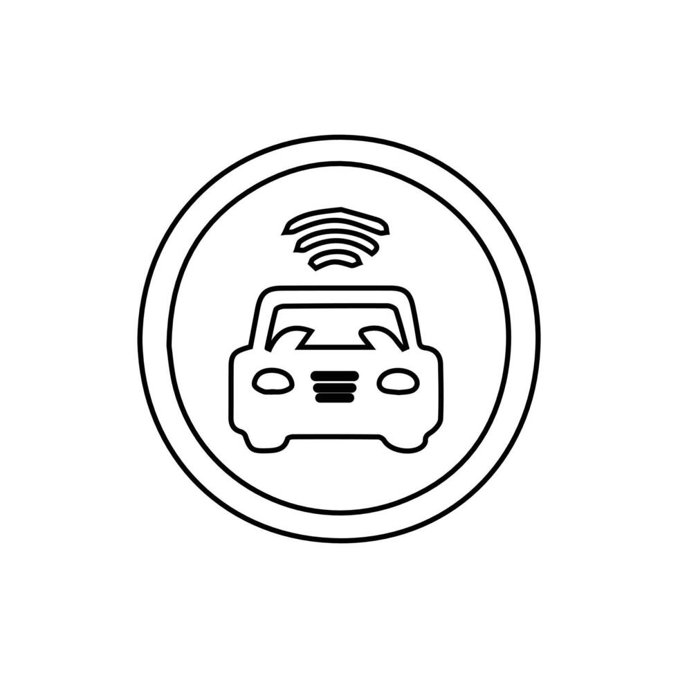 tráfico coche diseño icono vector ilustrador