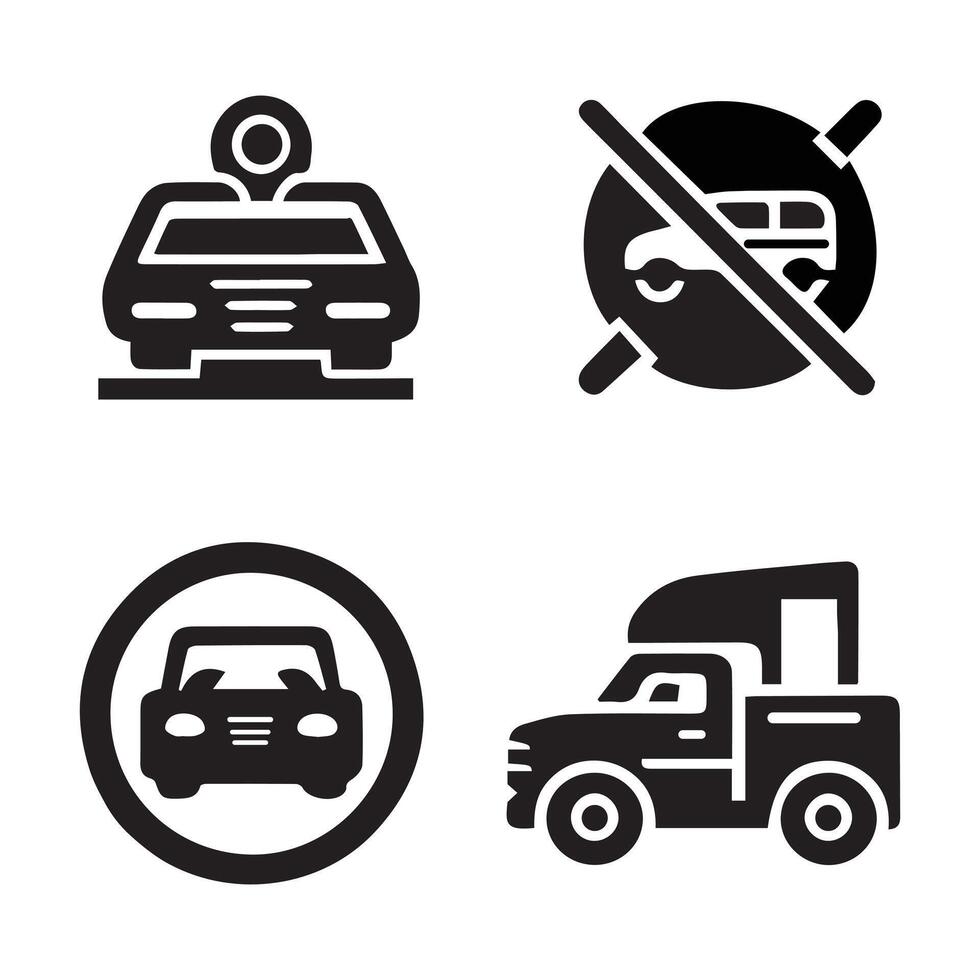 tráfico coche diseño icono vector ilustrador