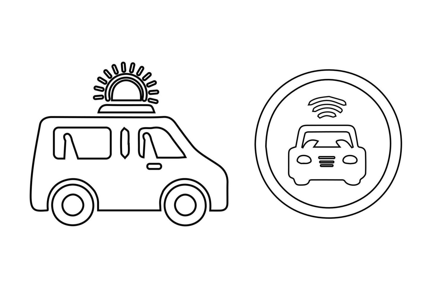 tráfico coche diseño icono vector ilustrador