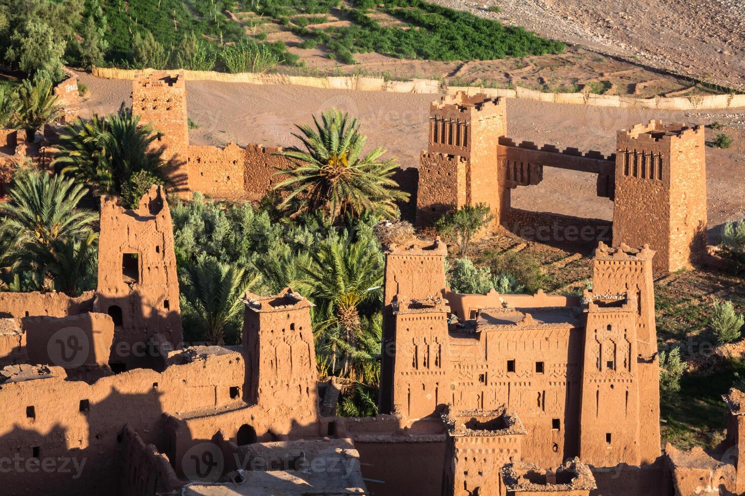View of Ait Benhaddou Kasbah, Ait Ben Haddou, Ouarzazate, Morocco photo