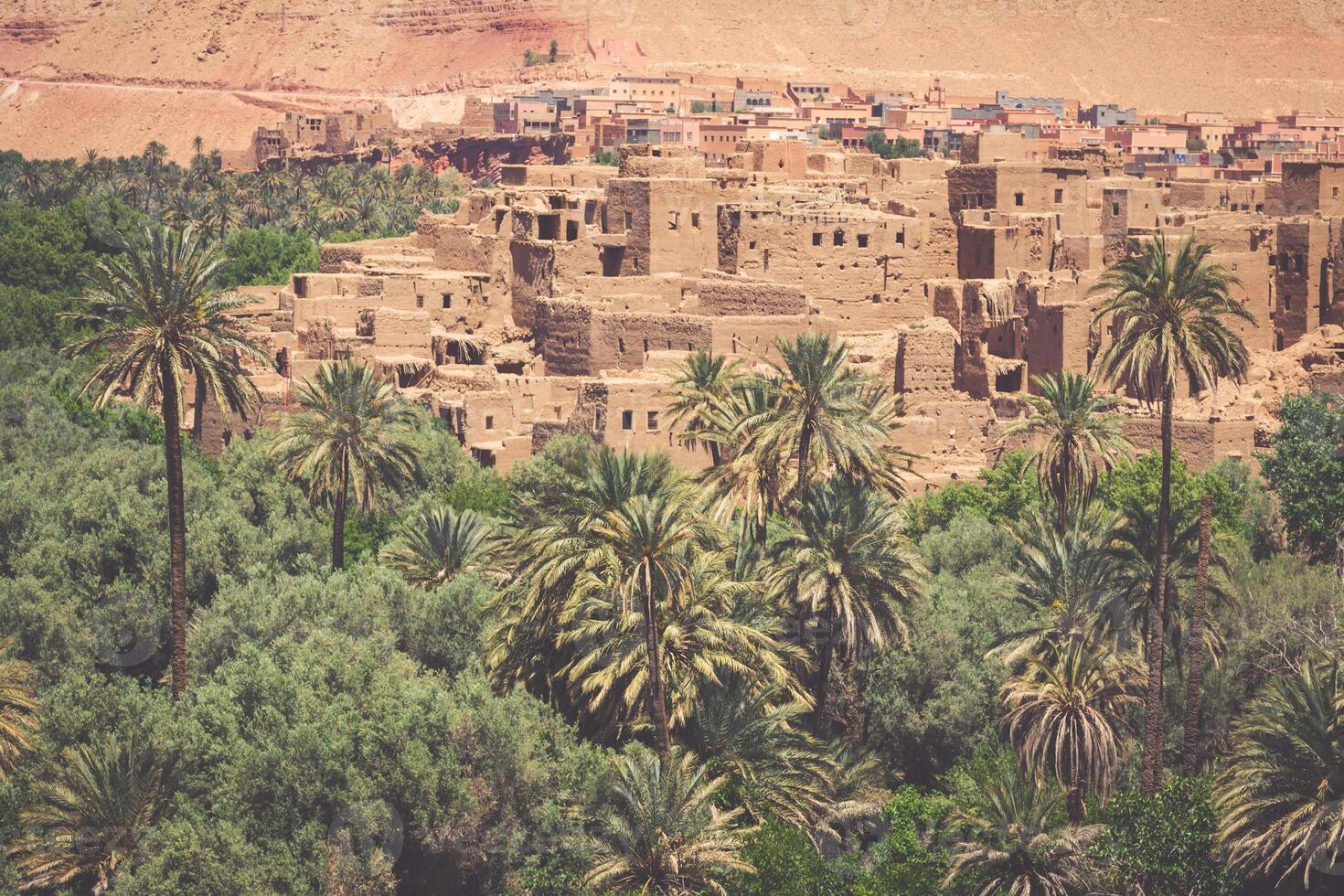 tinerhir pueblo cerca georges todra a Marruecos foto