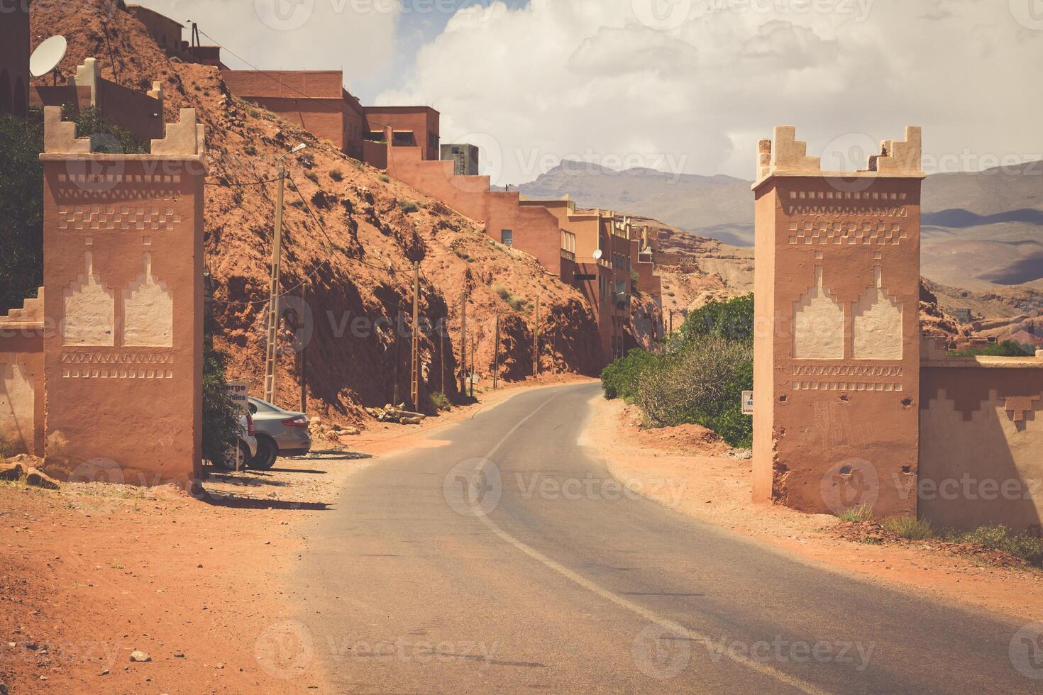 Tinerhir village near Georges Todra at Morocco photo