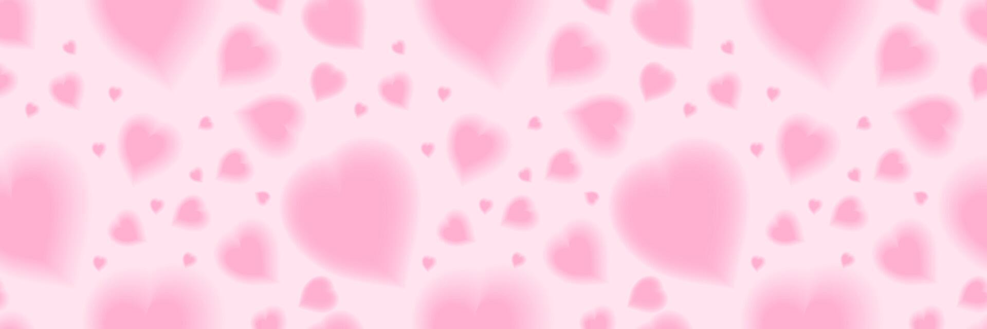 Romantic y2k pink heart seamless pattern. vector