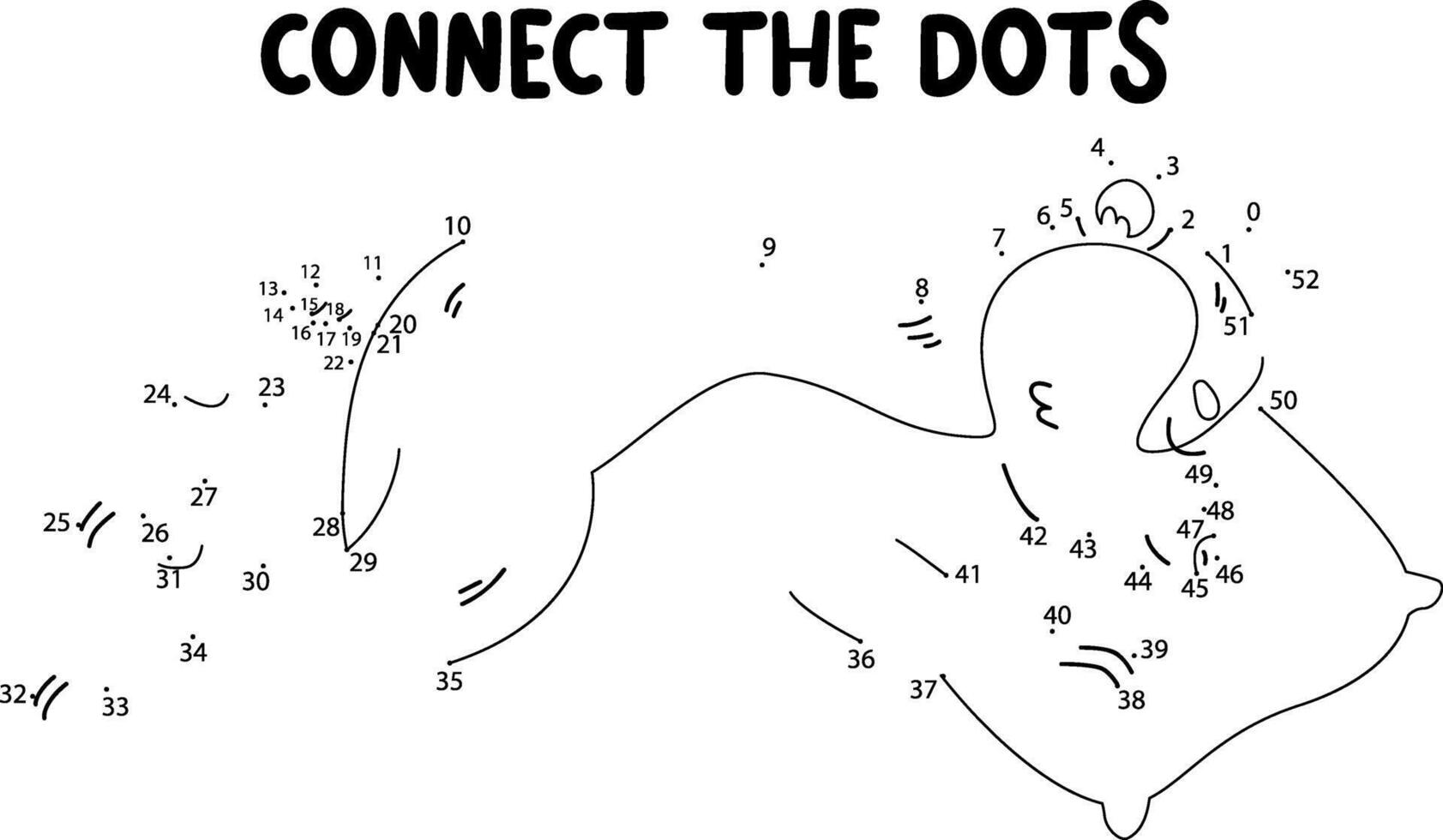 Connect the dots game. badger printable worksheet for kids. Can be used as children coloring book. vector