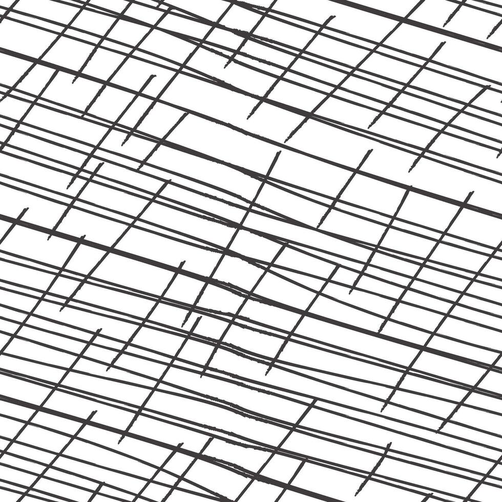 crosshatch chaotic scratches seamless pattern. Texture made in hand drawn pencil style. vector