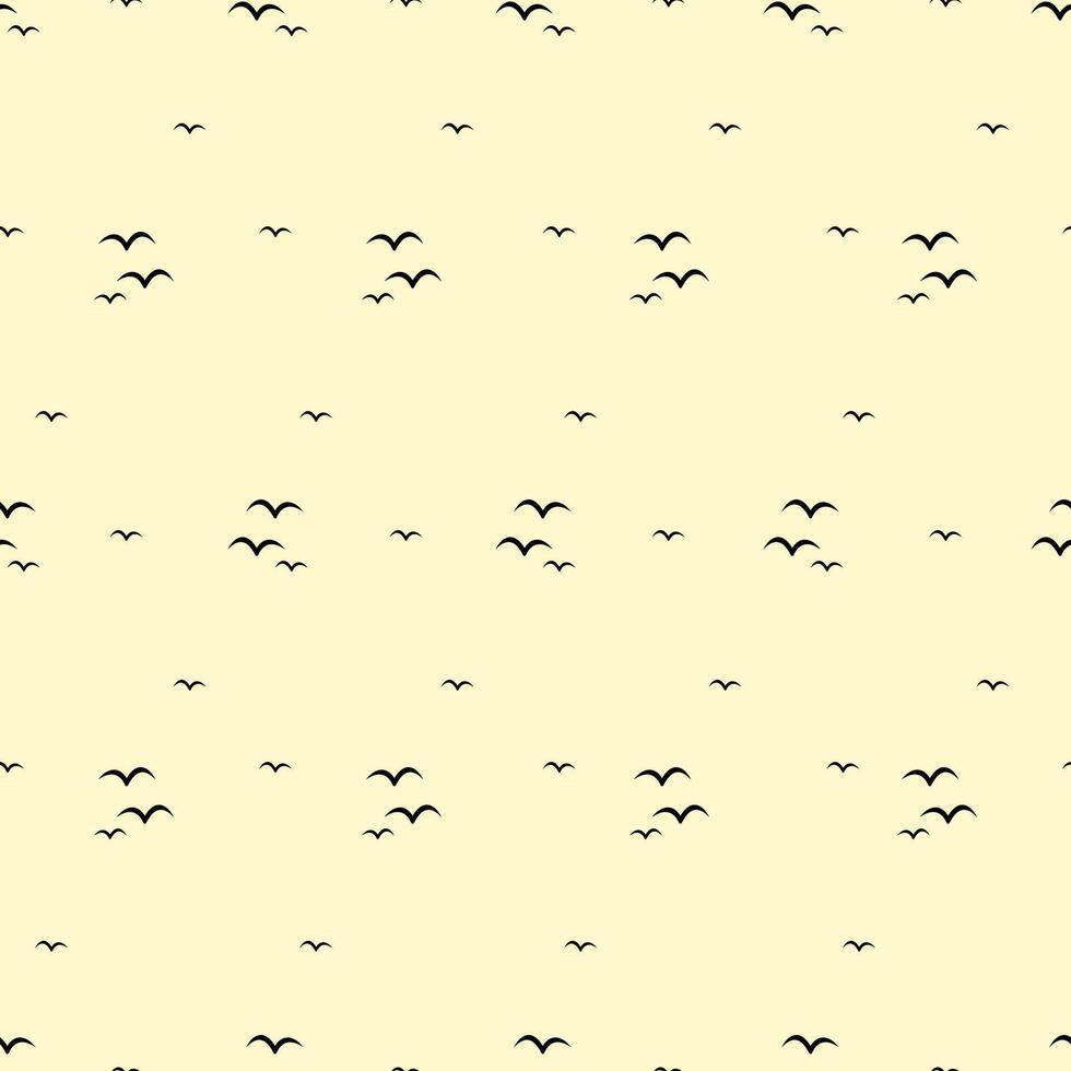 egret seamless pattern vector