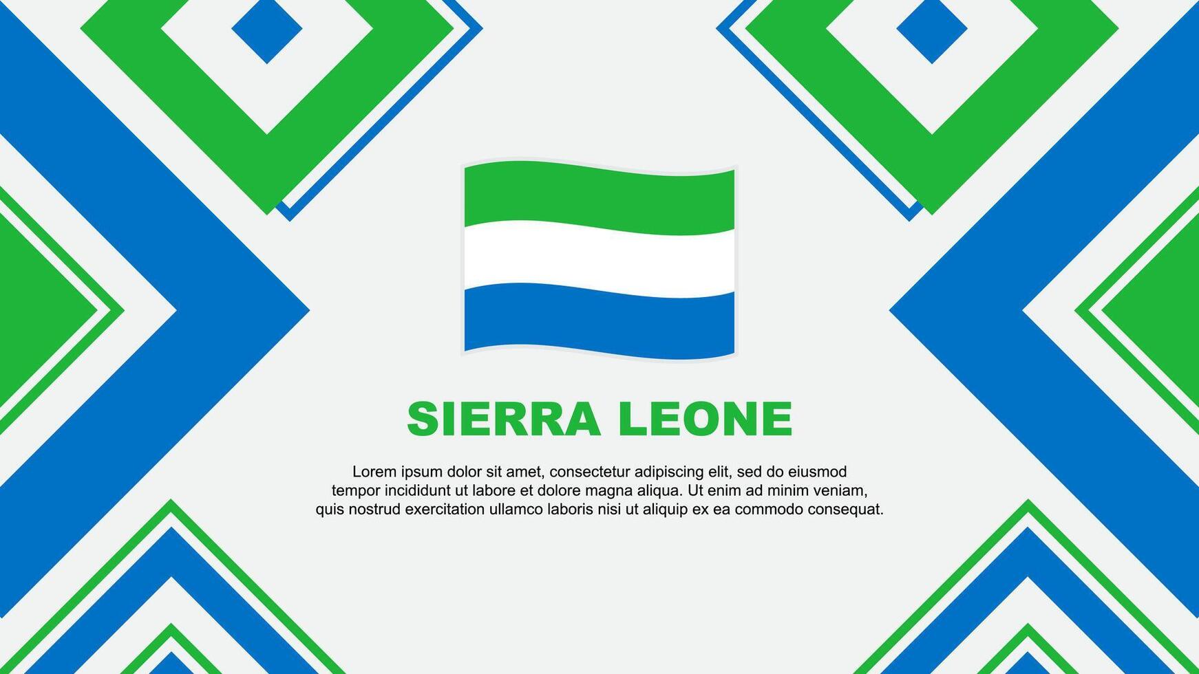 sierra leona bandera resumen antecedentes diseño modelo. sierra leona independencia día bandera fondo de pantalla vector ilustración. sierra leona independencia día