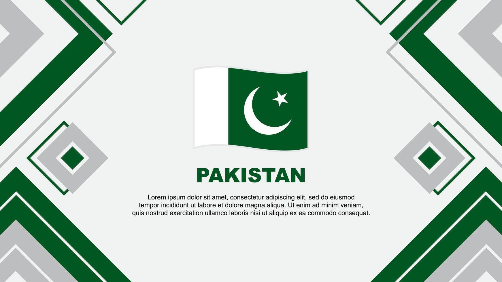 Pakistan Flag Abstract Background Design Template. Pakistan Independence Day Banner Wallpaper Vector Illustration. Pakistan Background