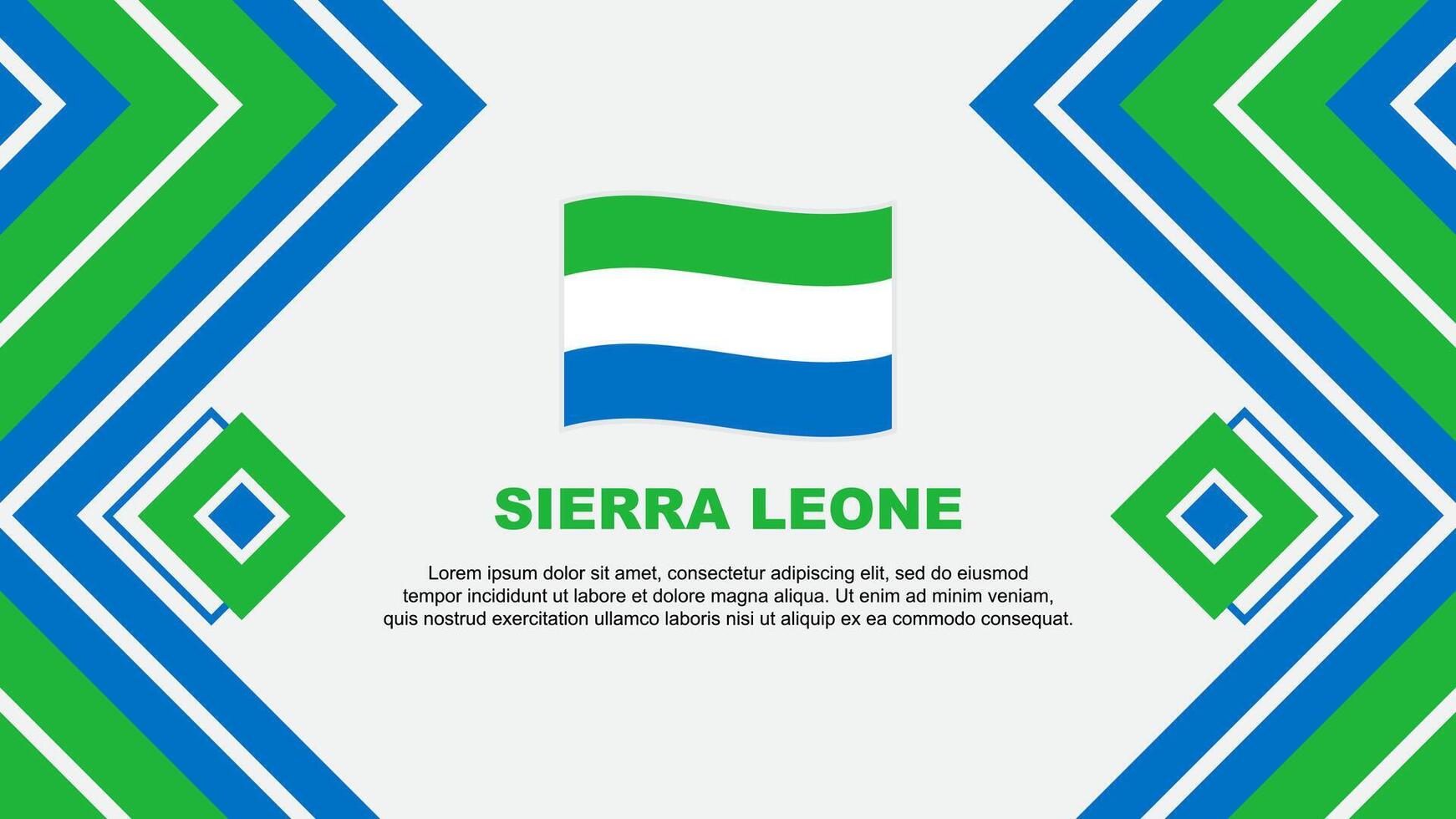 sierra leona bandera resumen antecedentes diseño modelo. sierra leona independencia día bandera fondo de pantalla vector ilustración. sierra leona diseño