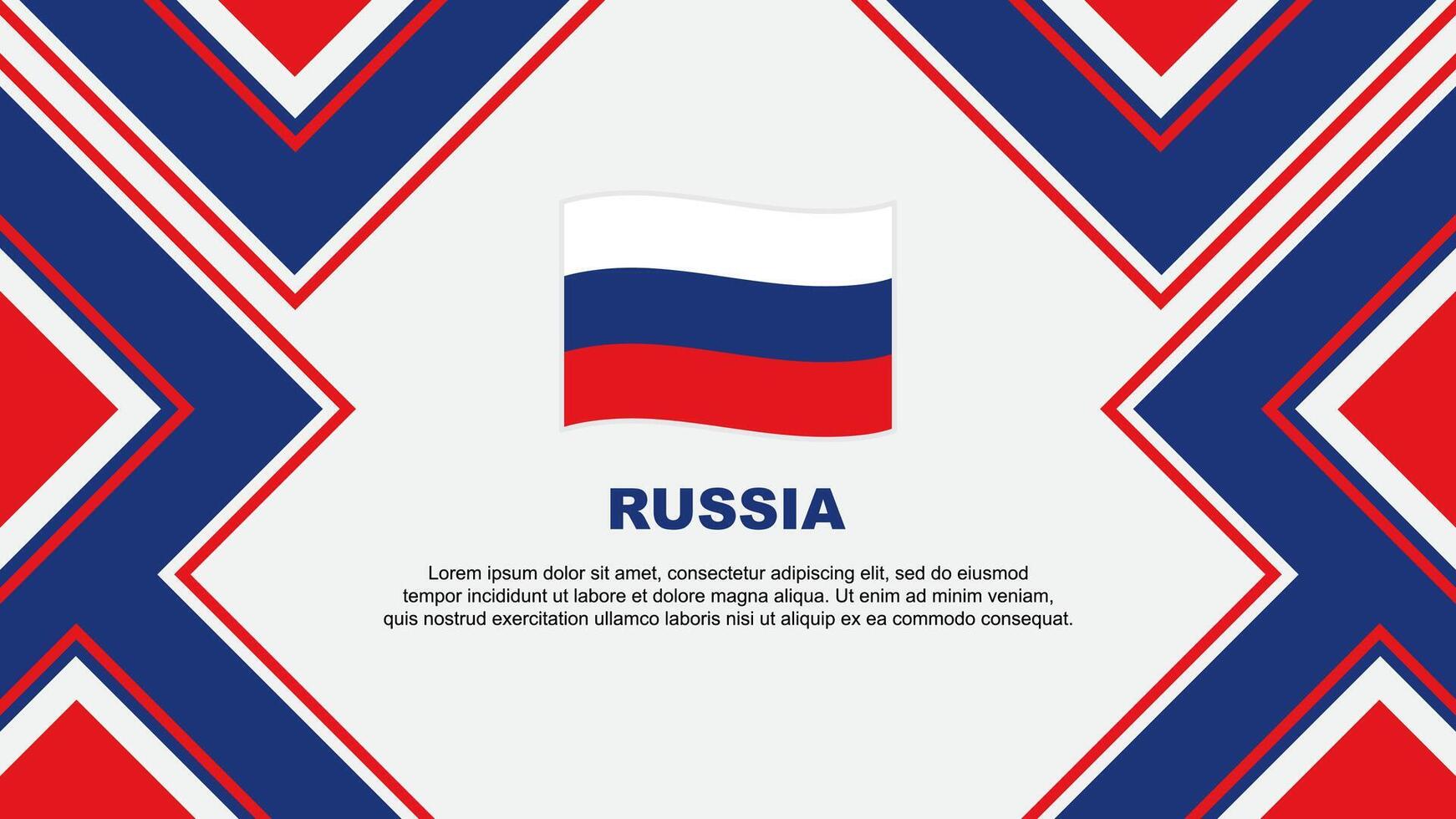 Russia Flag Abstract Background Design Template. Russia Independence Day Banner Wallpaper Vector Illustration. Russia Vector
