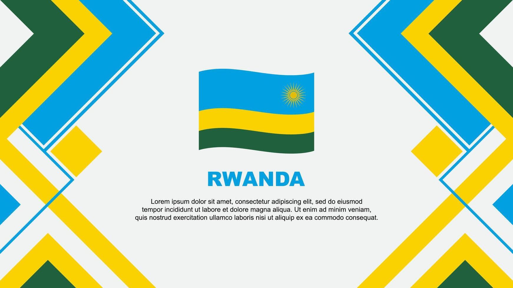 Ruanda bandera resumen antecedentes diseño modelo. Ruanda independencia día bandera fondo de pantalla vector ilustración. Ruanda bandera