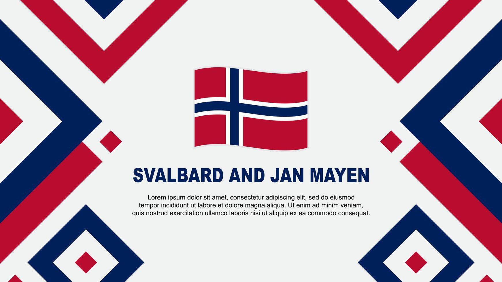 Svalbard y ene Mayen bandera resumen antecedentes diseño modelo. Svalbard y ene Mayen independencia día bandera fondo de pantalla vector ilustración. modelo