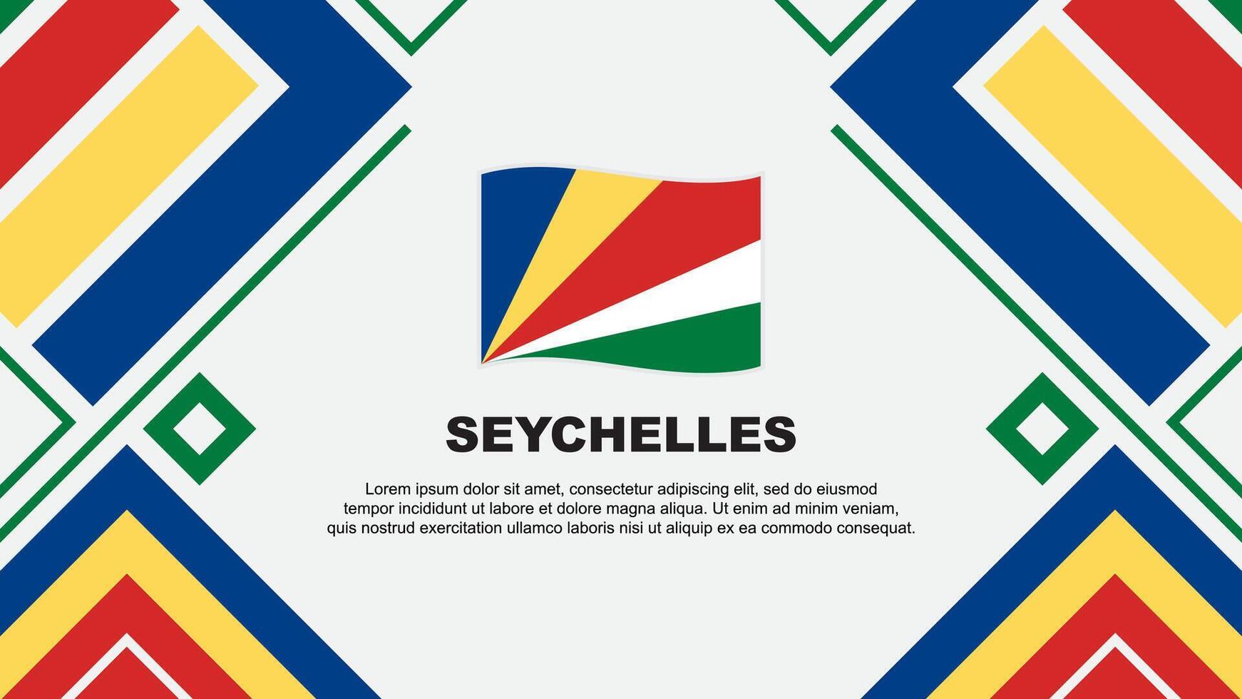 seychelles bandera resumen antecedentes diseño modelo. seychelles independencia día bandera fondo de pantalla vector ilustración. seychelles bandera