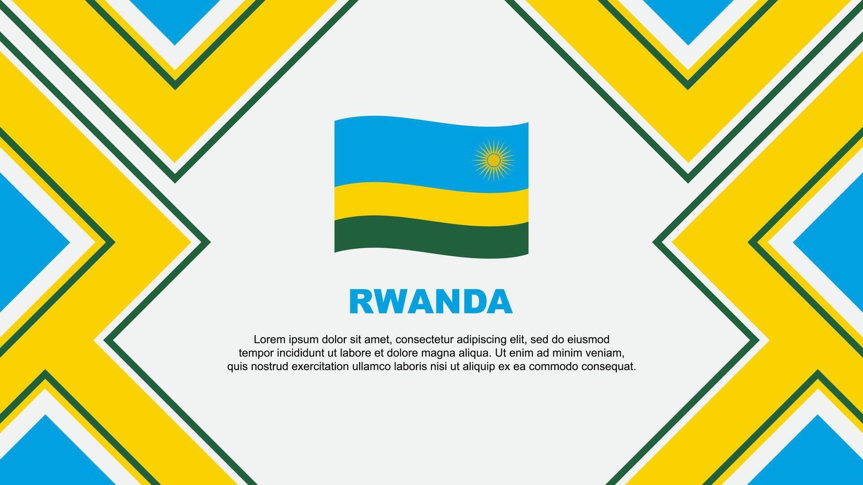 Ruanda bandera resumen antecedentes diseño modelo. Ruanda independencia día bandera fondo de pantalla vector ilustración. Ruanda vector