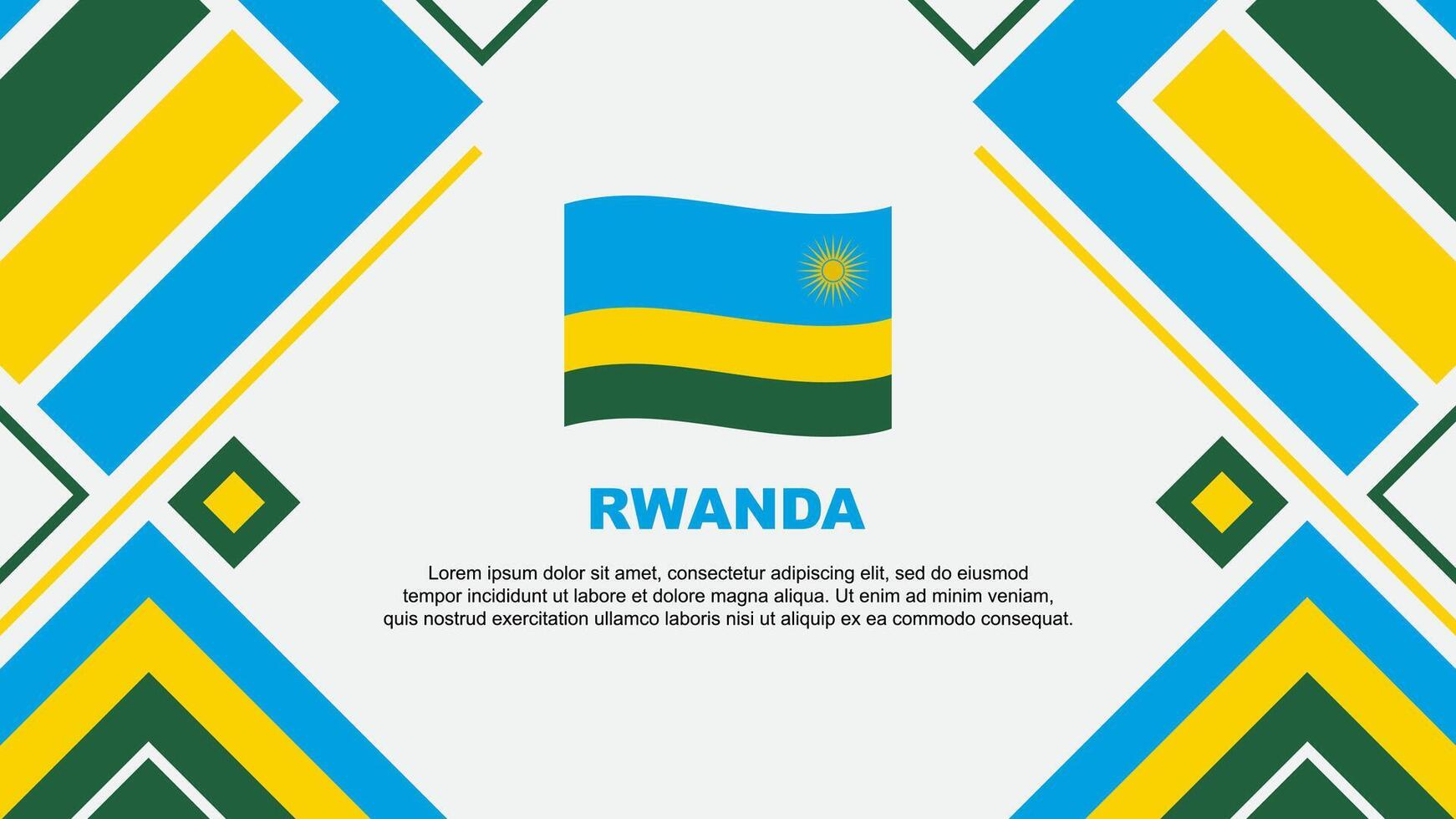 Ruanda bandera resumen antecedentes diseño modelo. Ruanda independencia día bandera fondo de pantalla vector ilustración. Ruanda bandera