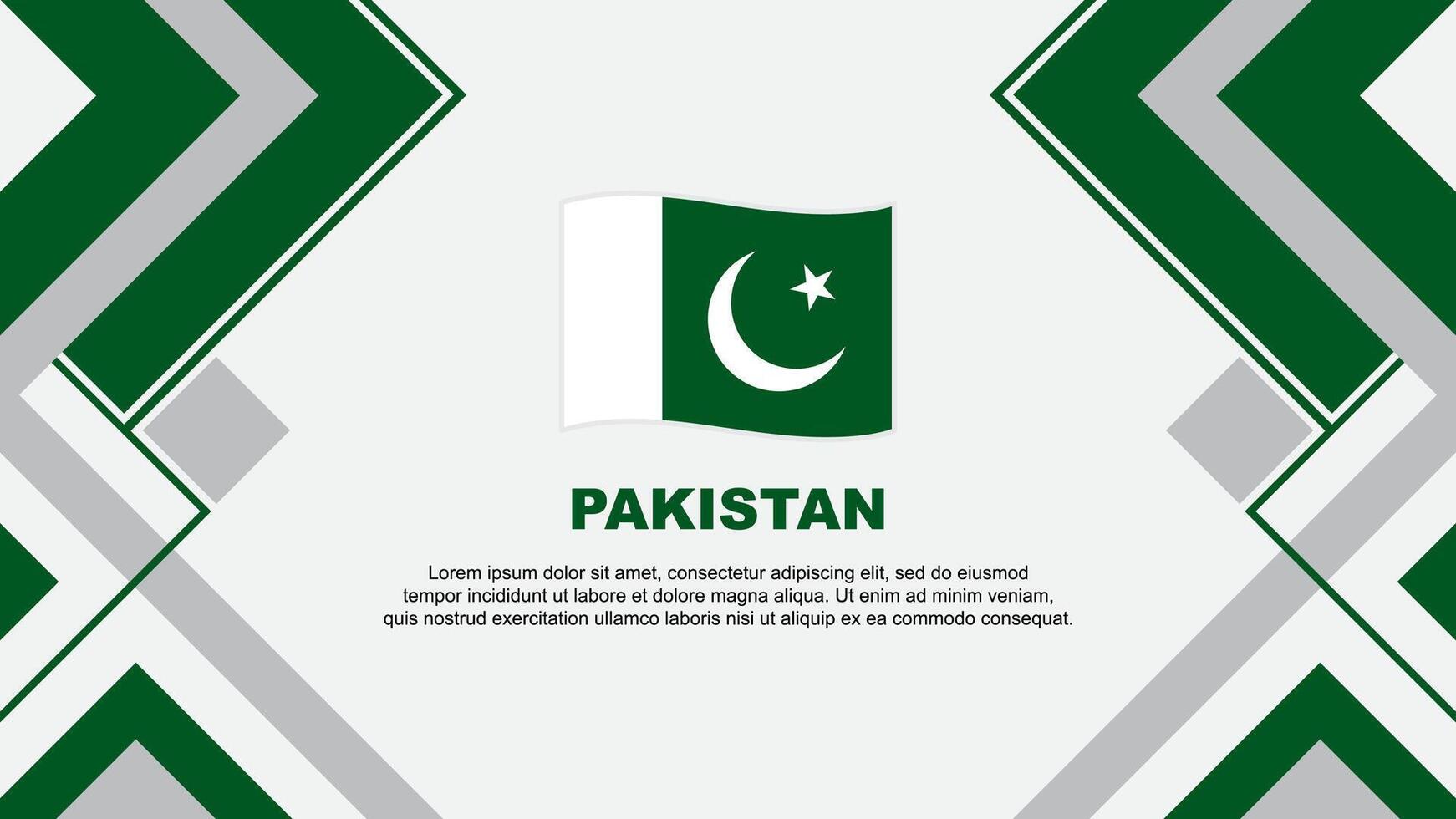 Pakistan Flag Abstract Background Design Template. Pakistan Independence Day Banner Wallpaper Vector Illustration. Pakistan Banner