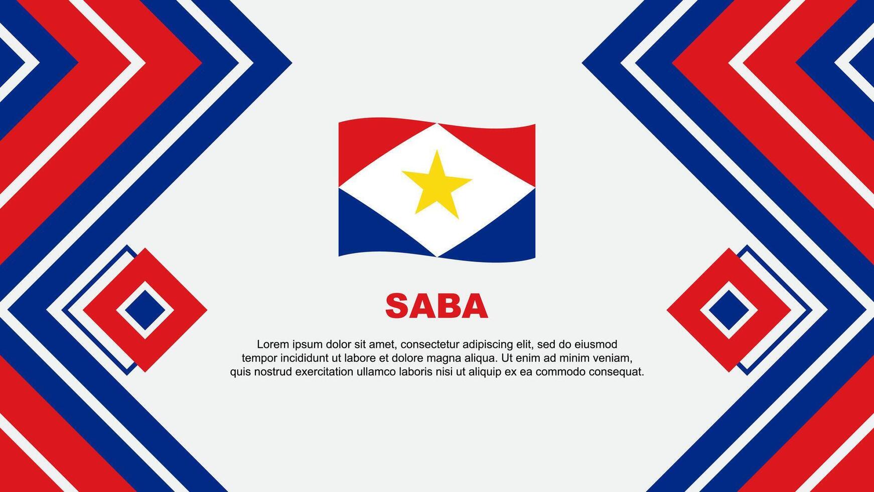 saba bandera resumen antecedentes diseño modelo. saba independencia día bandera fondo de pantalla vector ilustración. saba diseño