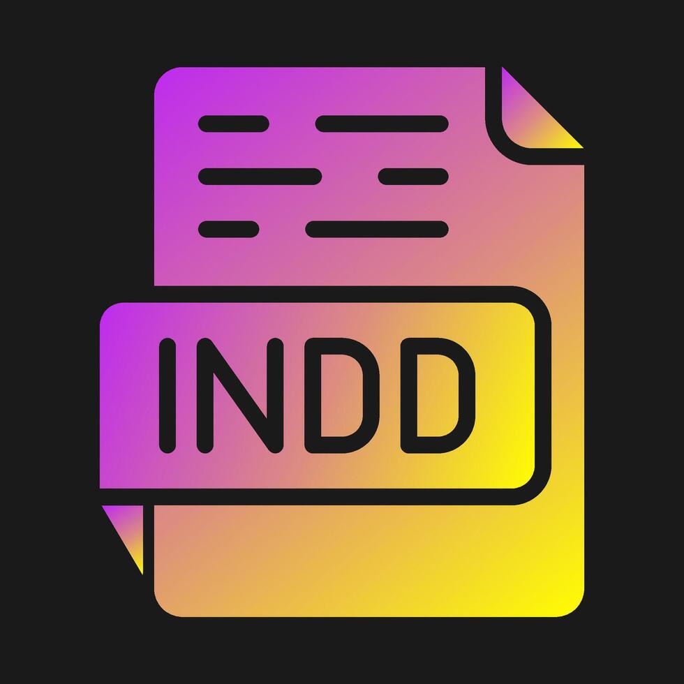 INDD Vector Icon