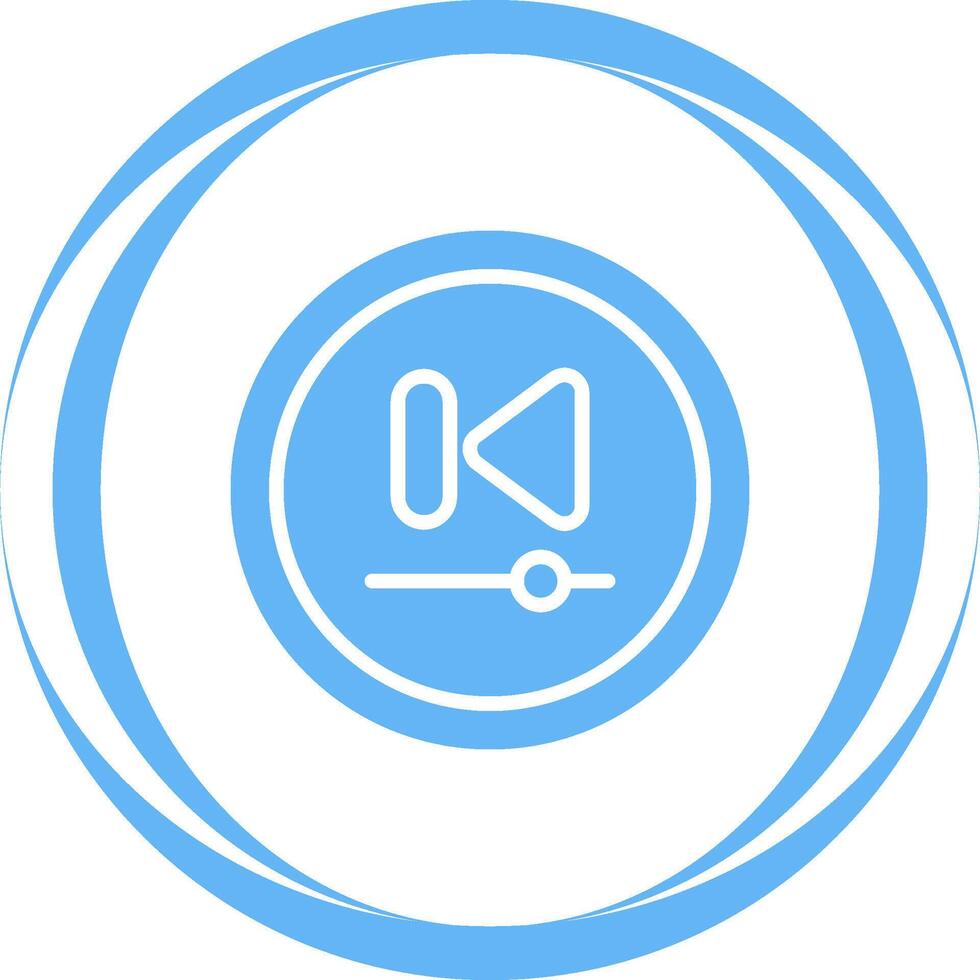 Video Previous Track Butto Vector Icon