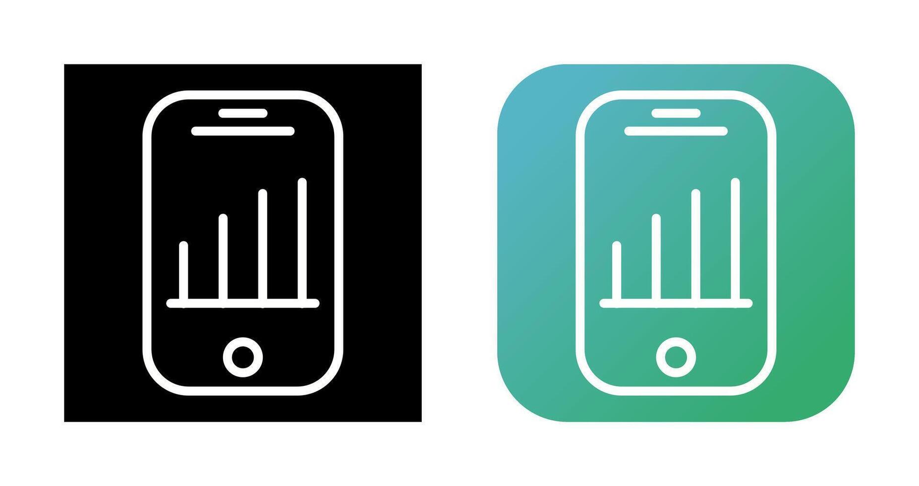 Mobile Analytics Vector Icon