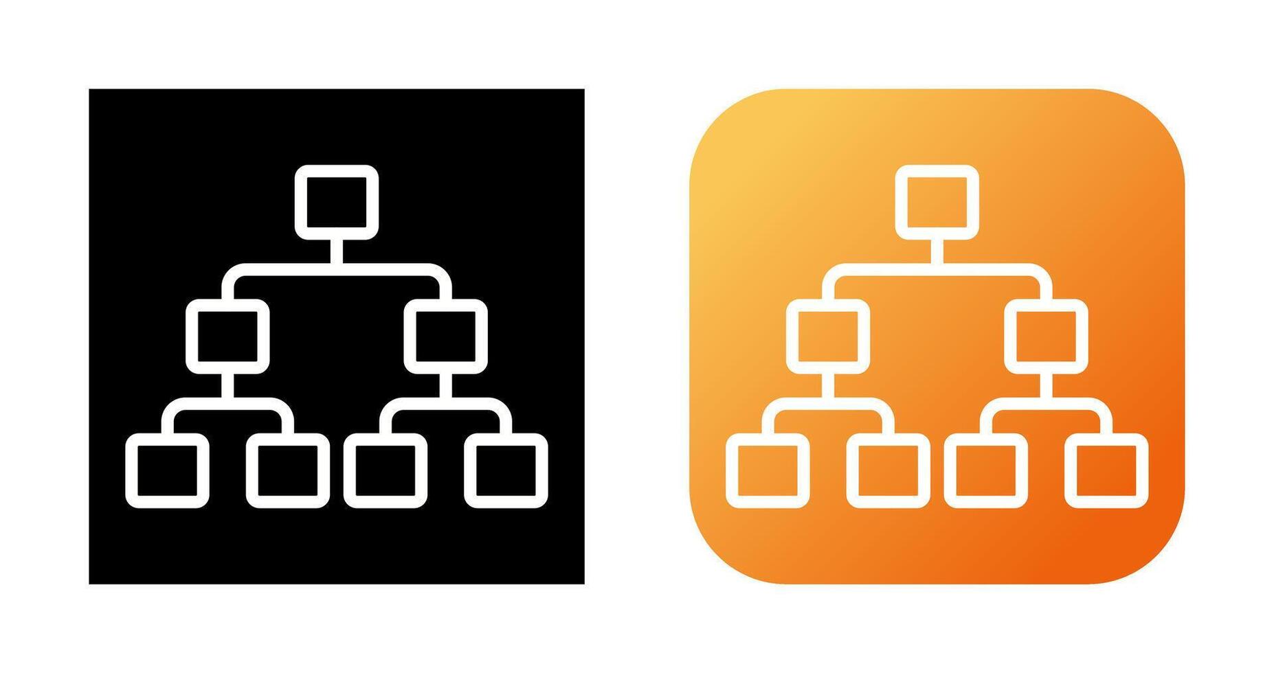 decisión arboles vector icono